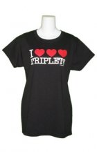 I Heart Triplets Womens T-Shirt